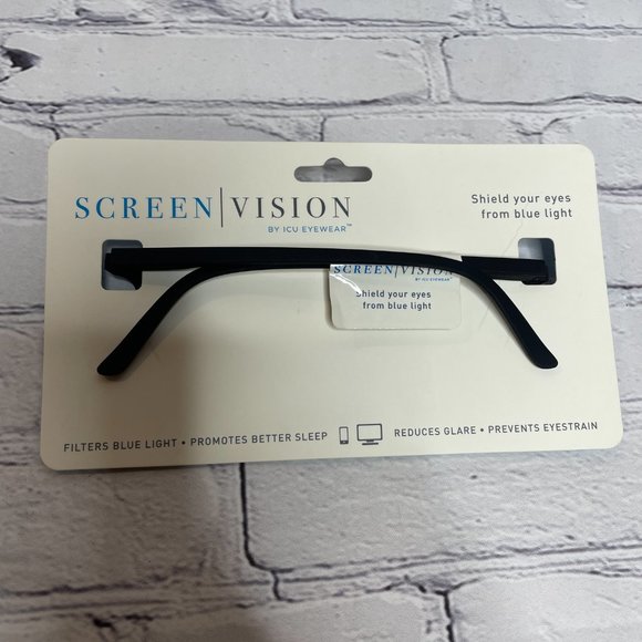 New Screen Vision Round Back Blue Light Filter Glasses Eye - Picture 3 of 3